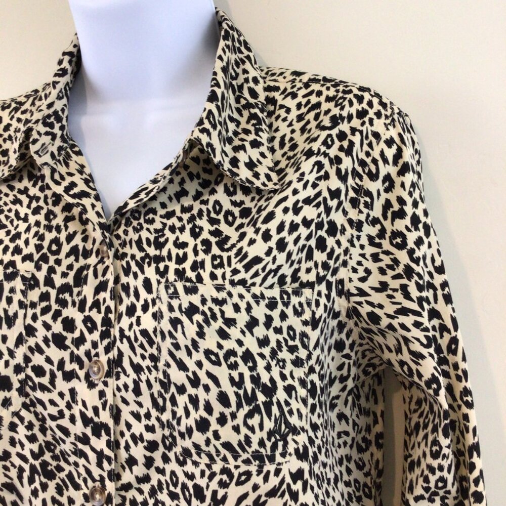 Volcom Leopard Print Button Down Shirt - image 5